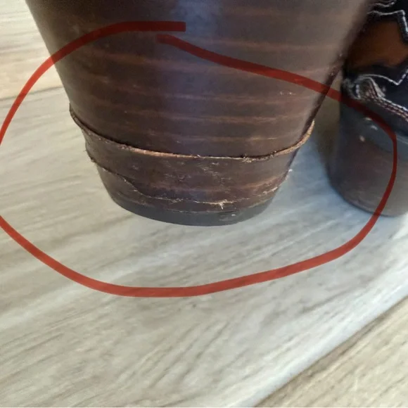 Ariat Dandy Sassy Inlay Brown Leather Western Boots - Picture 11 of 12